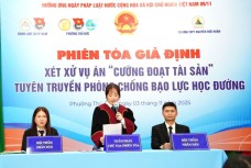 Phiên toà giả định tại trường PTTH Nguyễn Hữu Huân: bài học sâu sắc từ vụ án “cưỡng đoạt tài sản”