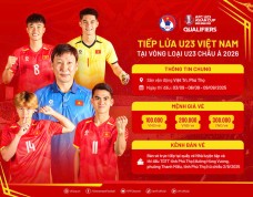 Mua vé xem U23 Việt Nam dự vòng loại U23 châu Á 2026 ở đâu, khi nào?