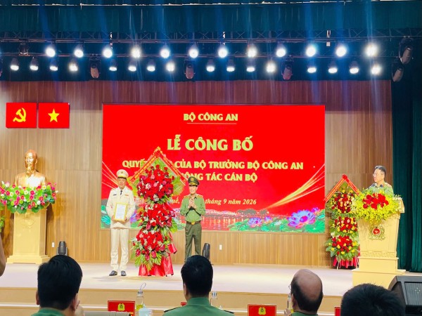 Phó giám đốc Công an TP.HCM làm Giám đốc Công an TP Huế
