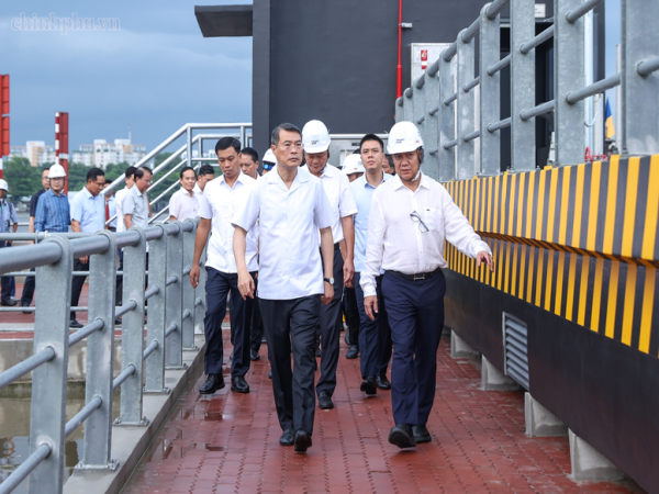 Thủ tướng Lê Minh Hưng kiểm tra dự án kiểm soát ngập cho 6,5 triệu dân TP. Hồ Chí Minh sắp hoàn thành