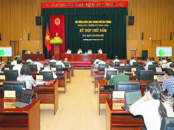 HĐND TP Hải Phòng thông qua dự thảo 15 nghị quyết tại kỳ họp thứ 5