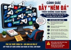 Cảnh giác với bẫy 'ném đá' trên không gian mạng