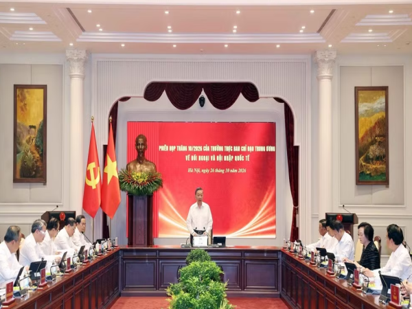 Tổng Bí thư, Chủ tịch nước Tô Lâm chủ trì Phiên họp thứ nhất về đối ngoại và hội nhập quốc tế