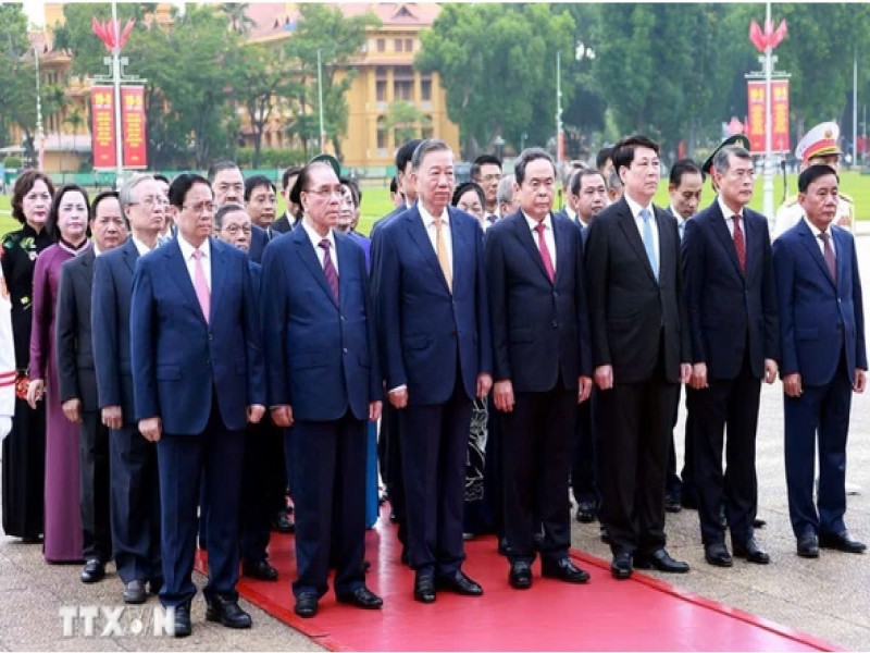 Lãnh đạo Đảng, Nhà nước vào Lăng viếng Chủ tịch Hồ Chí Minh