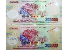 Tiền giả 200.000 đồng xuất hiện trở lại: Cách phân biệt để tránh bị lừa