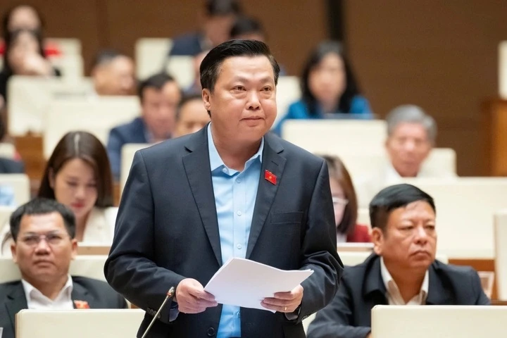 Đại biểu Phạm Hùng Thắng, đoàn Ninh Bình. (Ảnh: Quốc hội)