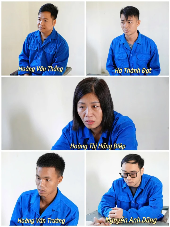 Các đối tượng trong vụ án.