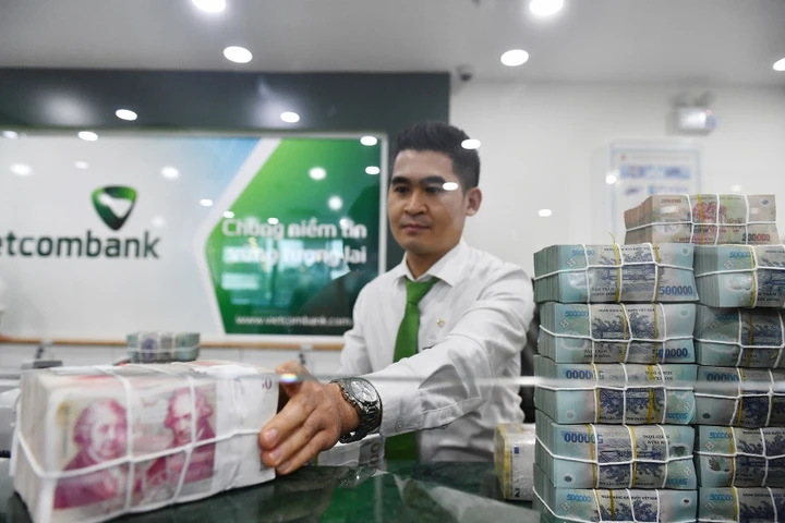 Vietcombank là ngân hàng Việt Nam đầu tiên tham gia Trung tâm Tài chính quốc tế. (Ảnh: Nam Khánh).
