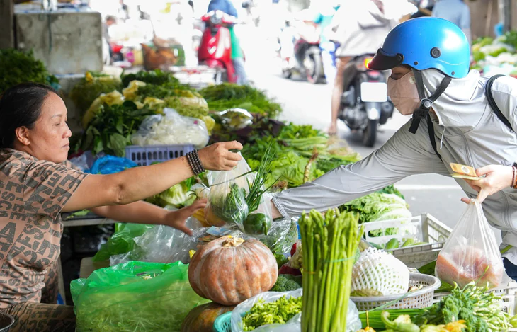 Giá cả đầu ngày: Rau đắt ngang thịt, thanh long miền Tây hồi phục - Ảnh 2.