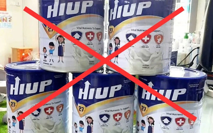 Sữa Hiup được xác định là hàng giả.