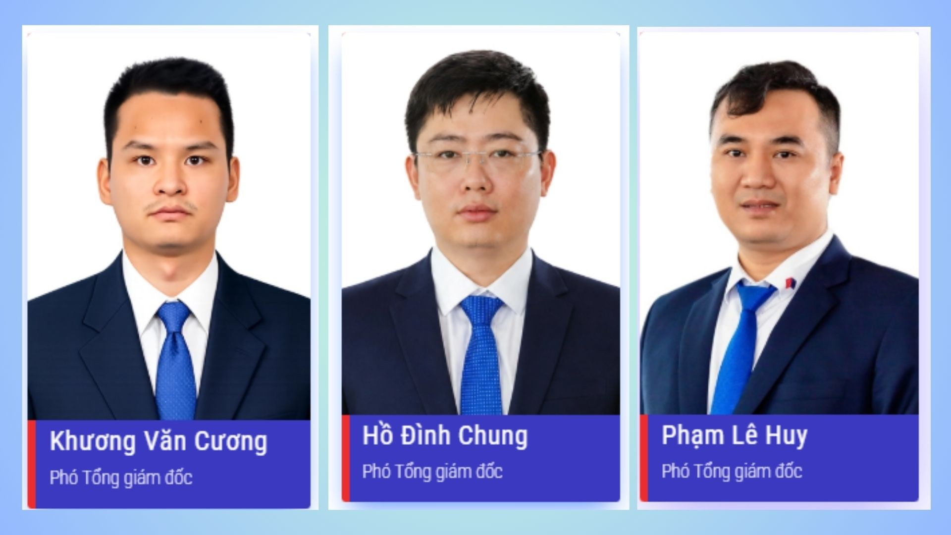Ba Phó Tổng giám đốc mới của CTCP Đầu tư Hạ tầng Giao thông Đèo Cả (HHV). (Ảnh: Quốc Cường)
