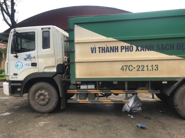 Hiện trường vụ tai nạn.