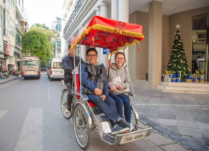 Trải nghiệm ngồi xích lô tại Thủ đô Hà Nội. (Ảnh:motogo.vn).